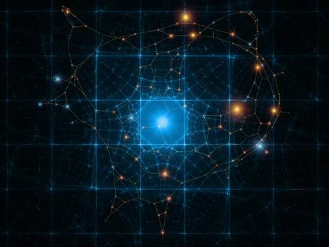 Computing Network Illustrazione stock