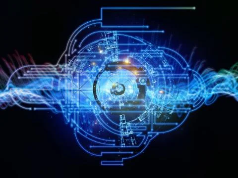Computing Network Stock Illustration