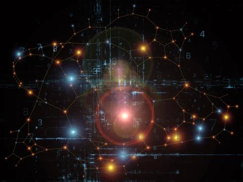 Computing Network Ilustração Stock