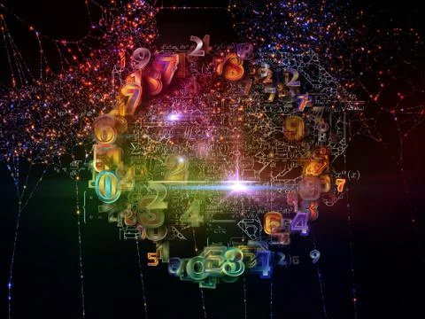 Computing Network Ilustração Stock