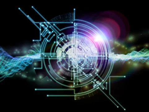 Computing Network Stock Illustration