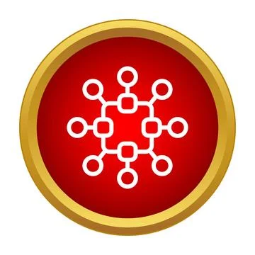 Computing network structure with connecting nodes concept Stock Illustration