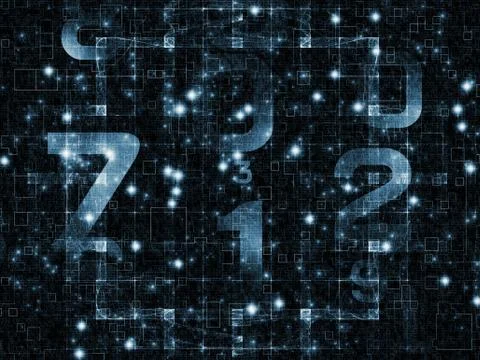 Computing Numbers 스톡 일러스트