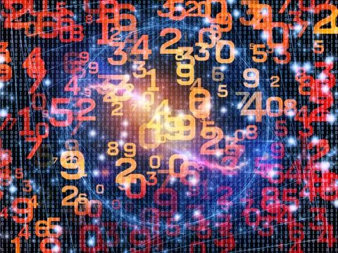 Computing Numbers Stock Illustration