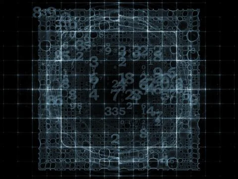 Computing Numbers Stockillustratie