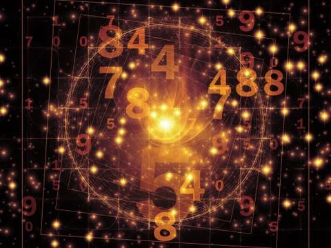 Computing Numbers Stock Illustration