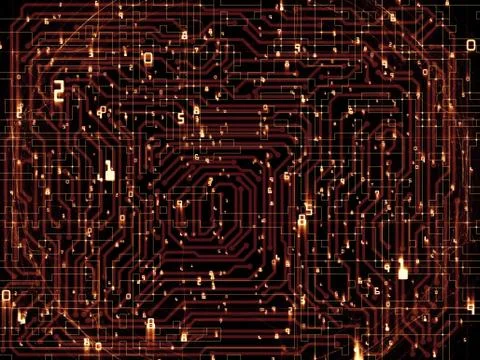 Computing Numbers 스톡 일러스트