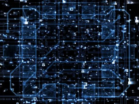 Computing Numbers Stock Illustration