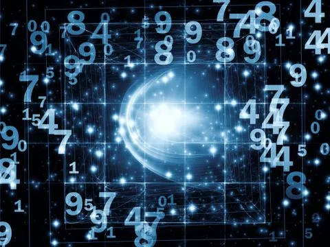 Computing Numbers Ilustração Stock