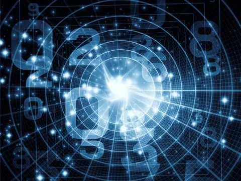 Computing Numbers Stockillustratie