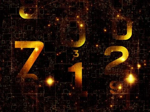 Computing Numbers Stock Illustration