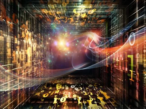 Computing Numbers Ilustração Stock