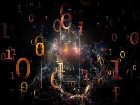 Computing Numbers Stock Illustration