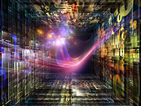 Computing Numbers 스톡 일러스트