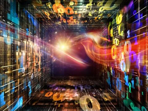 Computing Numbers Stock Illustration