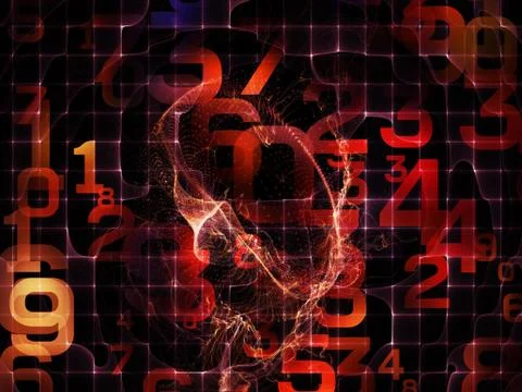 Computing Numbers Stock Illustration