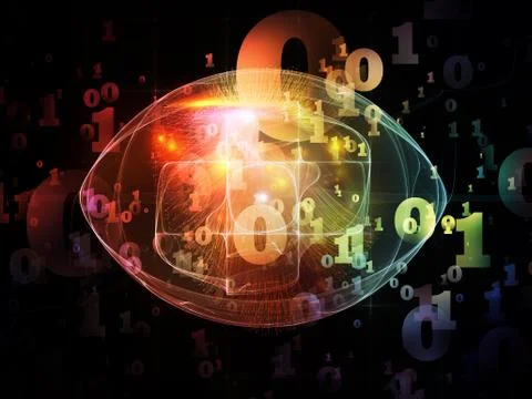 Computing Numbers 스톡 일러스트