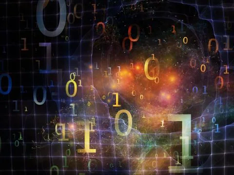 Computing Numbers Illustrazione stock