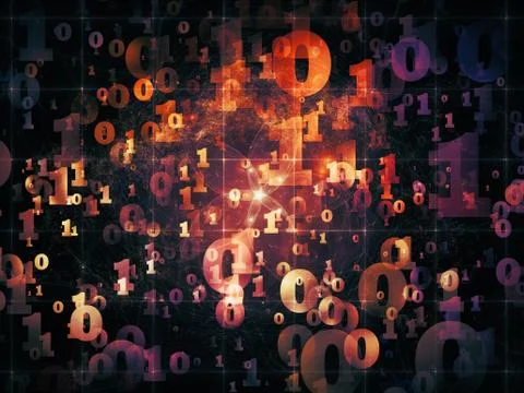 Computing Numbers Ilustração Stock