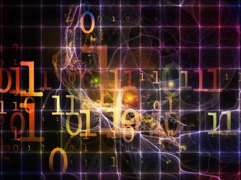 Computing Numbers Ilustração Stock