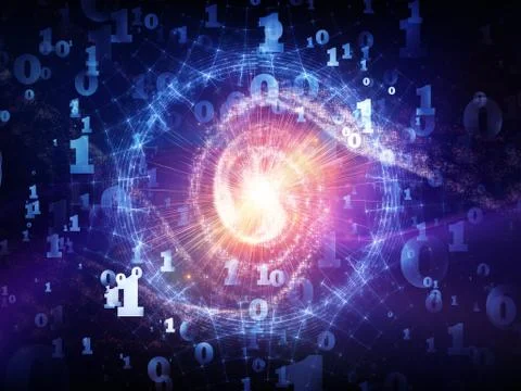Computing Numbers Ilustração Stock