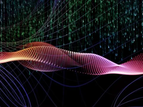 Computing Numbers Ilustração Stock