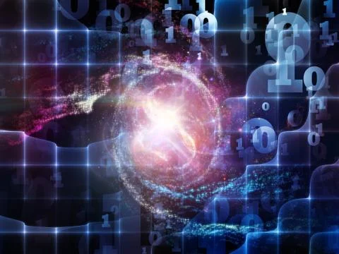 Computing Numbers Ilustração Stock