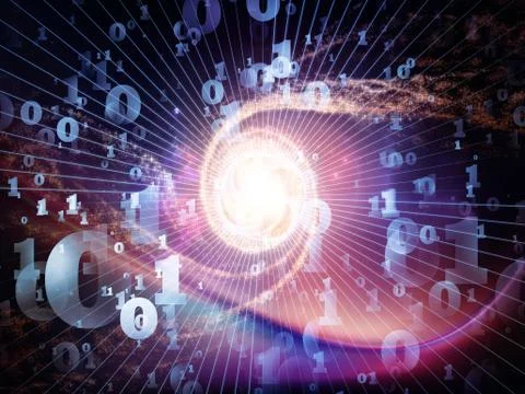 Computing Numbers Ilustração Stock