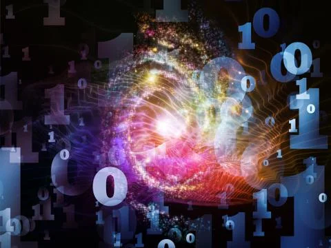 Computing Numbers Ilustração Stock