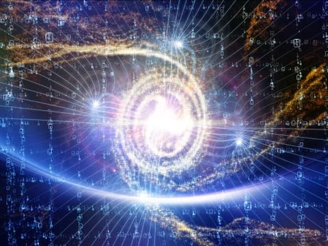 Computing Numbers Ilustração Stock