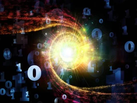 Computing Numbers Ilustração Stock