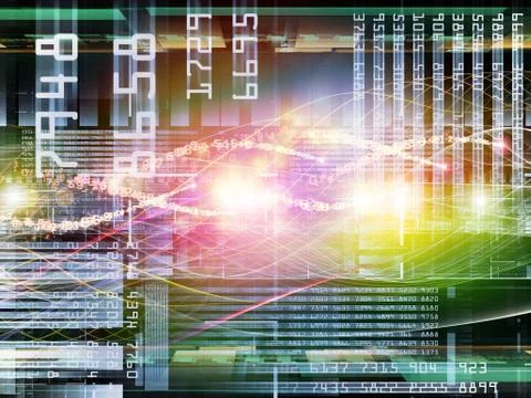 Computing Oscillation Ilustração Stock