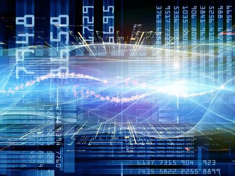 Computing Oscillation Ilustração Stock