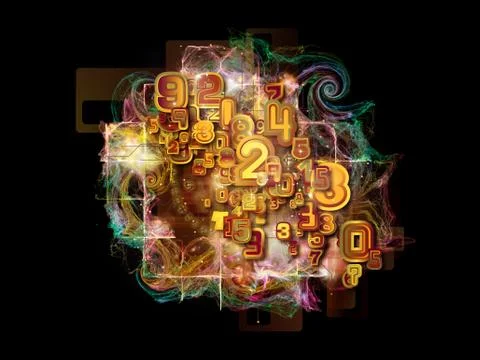 Computing Particle Ilustração Stock