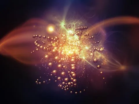 Computing Particles Stock Illustration