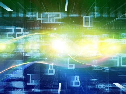 Computing Processing Illustrazione stock