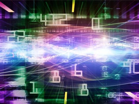 Computing Processing Ilustração Stock