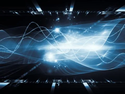 Computing Propagation Ilustração Stock