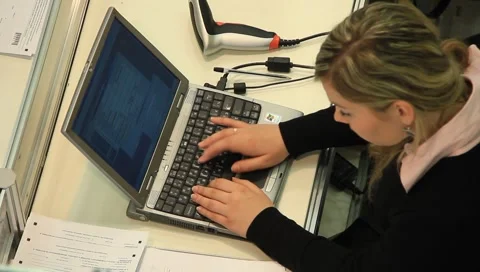 Computing service office Stock Footage