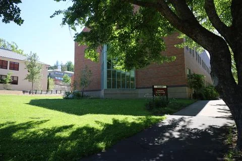 Computing services center at University of South Oregon, Ashland, Oregon Stock Photos