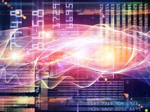 Computing Signals Ilustração Stock