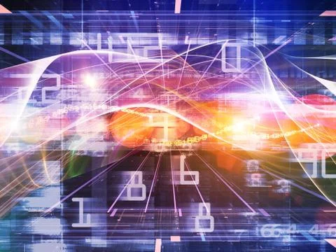 Computing Signals Ilustração Stock