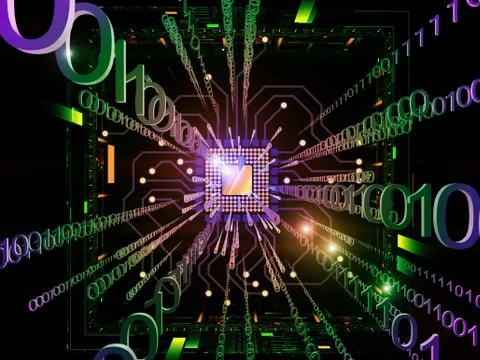 Computing Solution Ilustração Stock