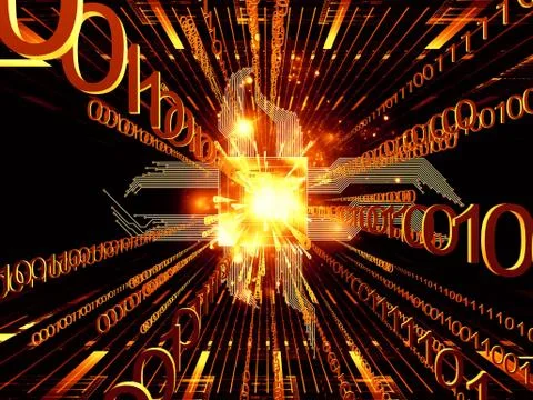 Computing Solution Ilustração Stock