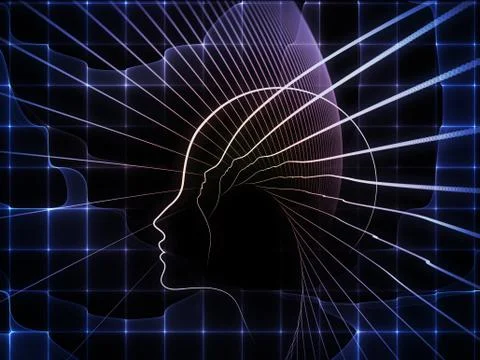 Computing Soul Geometry Illustrazione stock