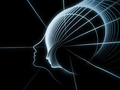 Computing Soul Geometry Illustrazione stock