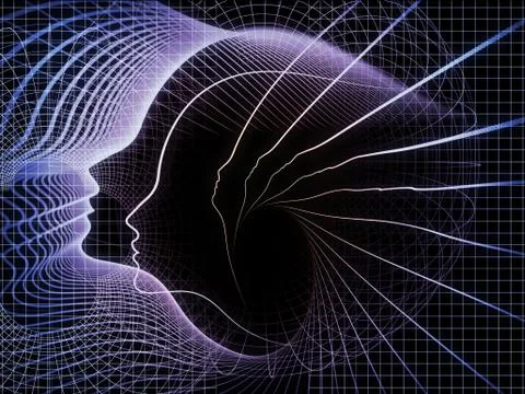 Computing Soul Geometry Stock-Illustration