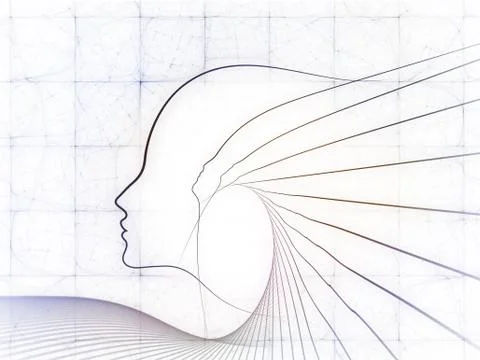 Computing Soul Geometry Ilustração Stock