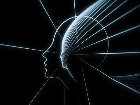 Computing Soul Geometry Illustrazione stock