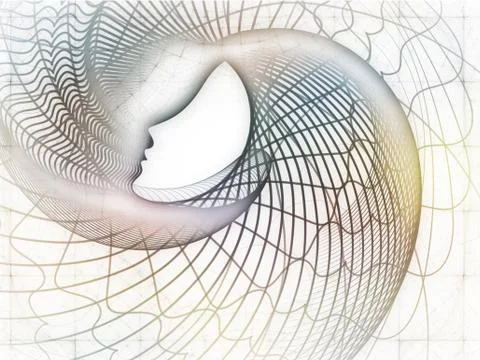 Computing Soul Geometry Illustrazione stock